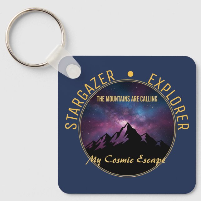 Kosmiskt Berg som Kallar Nyckelring (Framsida)