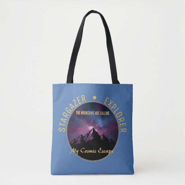 Kosmiskt Bergs Kallelse Tygkasse (Framsida)