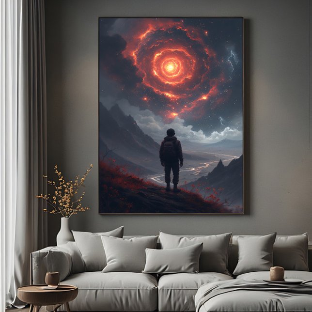 Kosmiskt betraktande eldvirvel poster (Skapare uppladdad)