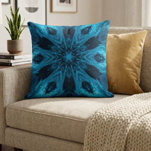 Kosmiskt Blått Mandala Kudde