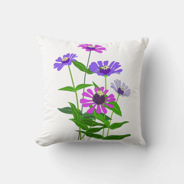 Kosmiskt Blomsterkonst Kudde (Framsida)