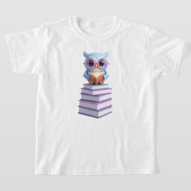 Kosmiskt Bok Uhu T Shirt (Laydown)
