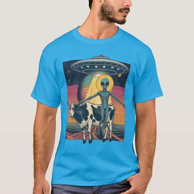 Kosmiskt bortförande av gårdar t shirt (Framsida)