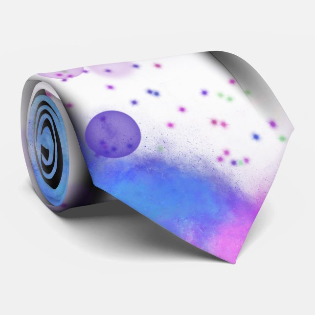 Kosmiskt bubbelflöde slips (Rullad)