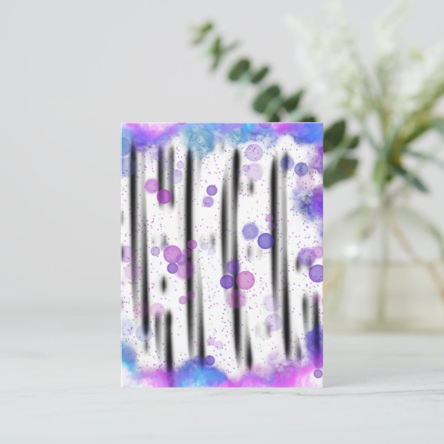 Kosmiskt bubbelflöde vykort (Stående Fram)