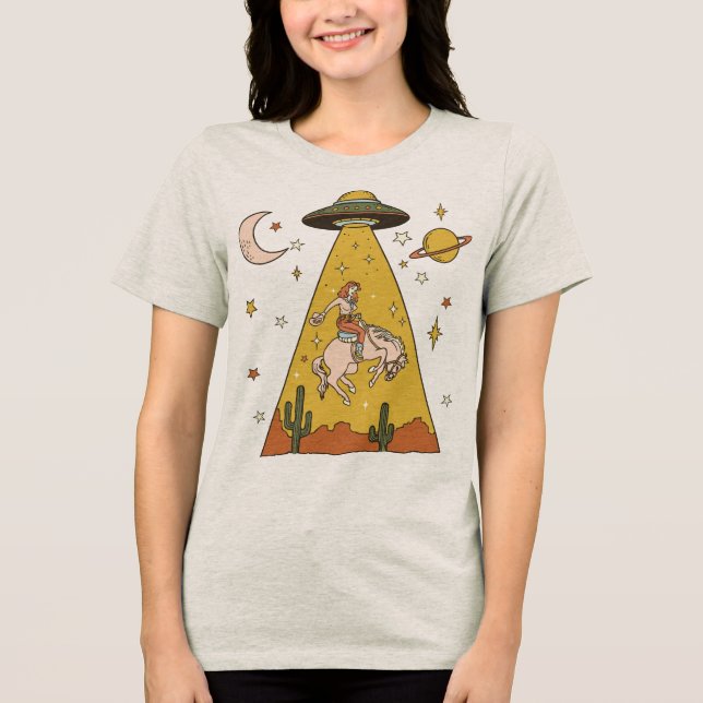 Kosmiskt cowgirl t shirt (Framsida)