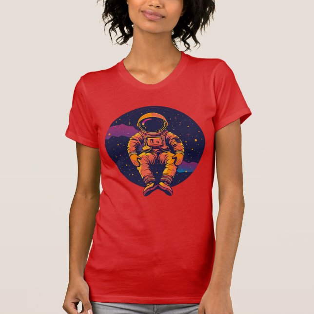 Kosmiskt drömmare astronaut t-shirt – Utforska (Framsida)