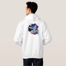 Kosmiskt drömmare: Celestial kvinna & rymdfisk Hoodie