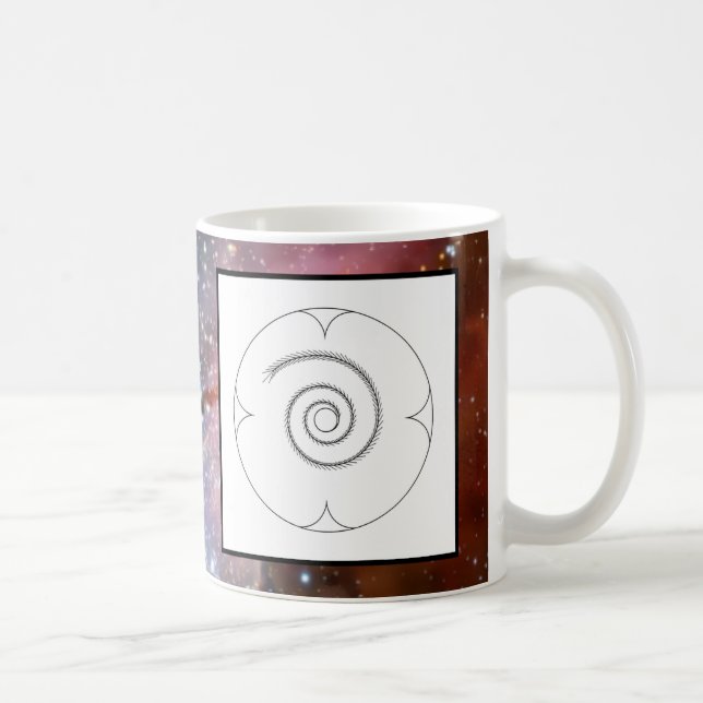 Kosmiskt Elektromagnetisk Livsenergi Kaffemugg (Höger)