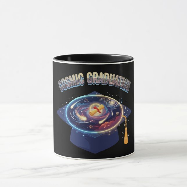 Kosmiskt examensfirande 2026 Rymdmössa Mugg (Center)