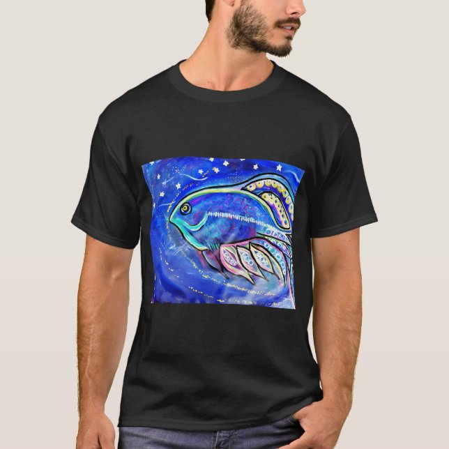 Kosmiskt fisk t shirt (Framsida)