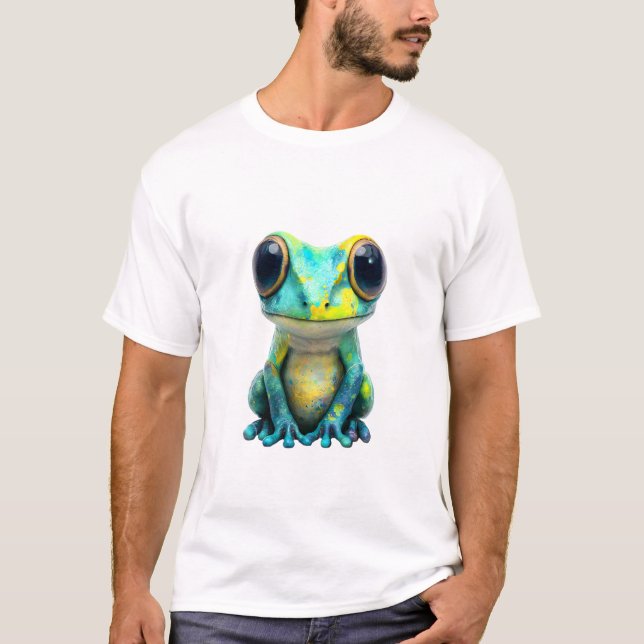 Kosmiskt fläckig trädgrodor män t shirt (Framsida)
