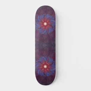 Kosmiskt flammexplosionsmandala mini skateboard bräda 18,5 cm
