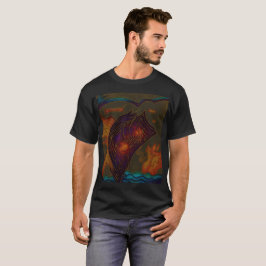 Kosmiskt flöde: Abstrakt nebulosa ström T Shirt