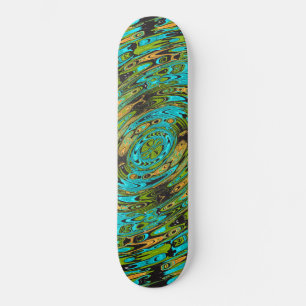 Kosmiskt flytande glas Mönster Mini Skateboard Bräda 18,5 Cm