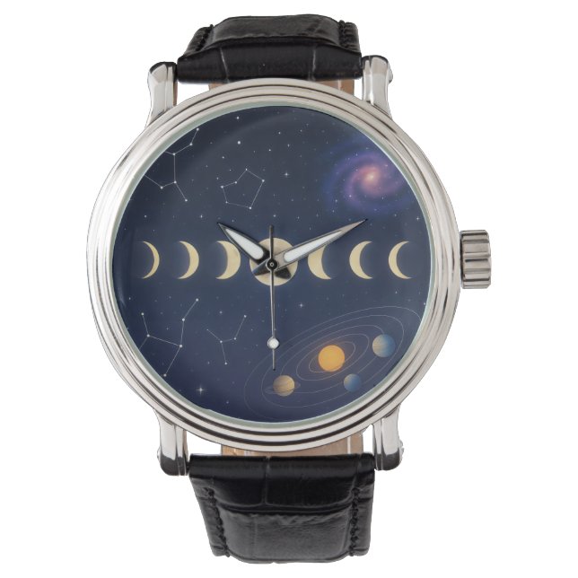 Kosmiskt formspråk armbandsur (Framsida)