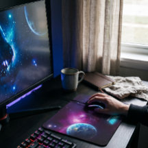 Kosmiskt galax- och jordladdningsfält Sci-fi-spel