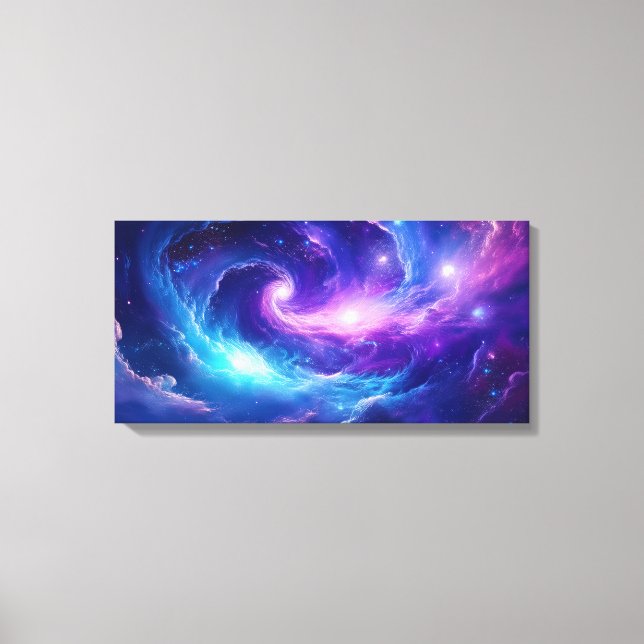 Kosmiskt galaxkonstverk canvastryck (Framsida)