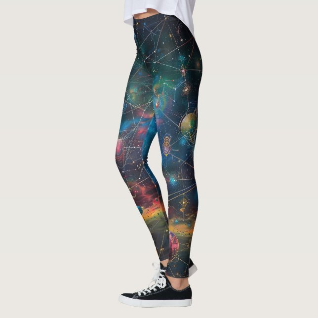 Kosmiskt galaxlegging leggings (Vänster)