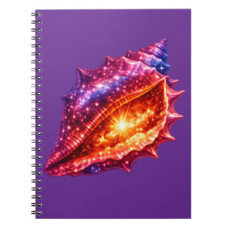 Kosmiskt galaxskal stjärnor nautisk design anteckningsbok