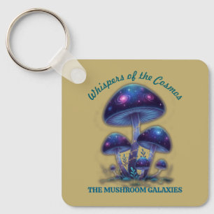Kosmiskt galaxsvamp • Whimsical Fantasy Fungi Nyckelring
