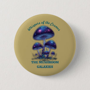 Kosmiskt galaxsvampmotiv • Whimsisk fantasifungi  Knapp