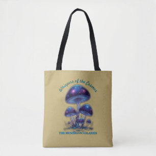 Kosmiskt galaxsvampmotiv • Whimsisk fantasissvamp Tygkasse