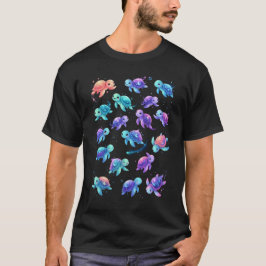 Kosmiskt Galaxy Sköldpadda - Kawaii Celestial Havs T Shirt