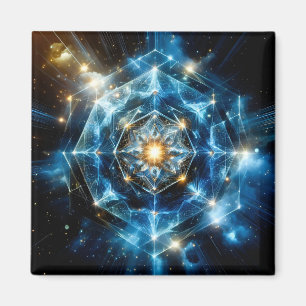 Kosmiskt geometri mandala stjärna universum abstra magnet