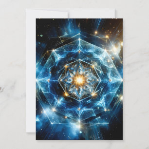 Kosmiskt geometri Mandala Stjärna Universum Abstra Meddelande