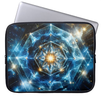 Kosmiskt geometri-mandalastjärna Universum Abstrak Laptop Fodral