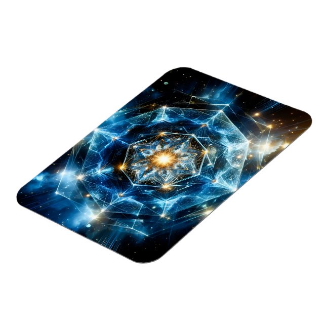 Kosmiskt geometriskt mandala stjärna universum abs magnet (Vänstra Sidan)