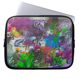 Kosmiskt Graffiti Abstrakt Laptop Fodral