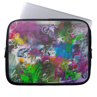 Kosmiskt Graffiti Abstrakt Laptop Fodral