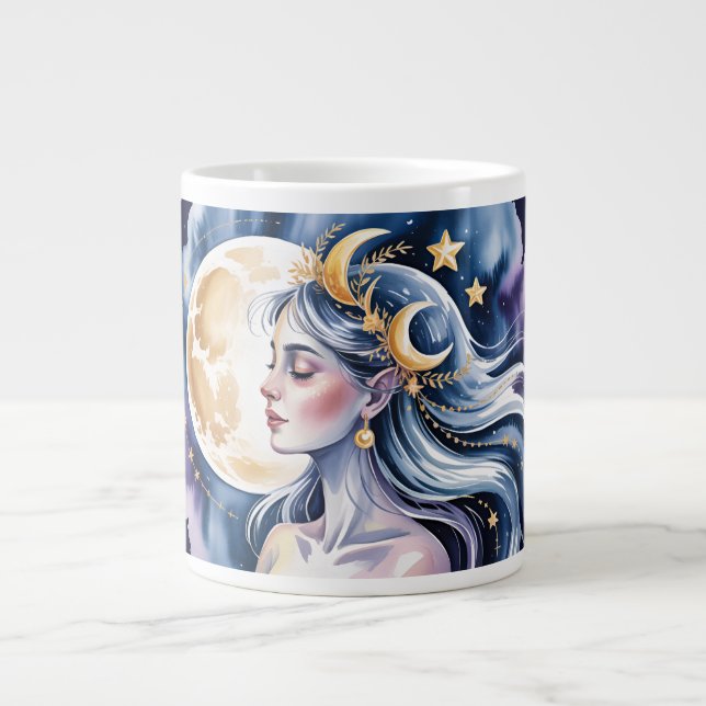 Kosmiskt gudinneväsen jumbo mugg (Framsidan)