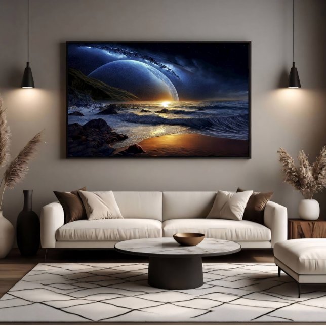 Kosmiskt gyllene flöde poster (Skapare uppladdad)