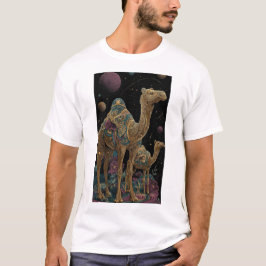 Kosmiskt gyllene kamelduo t shirt