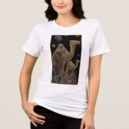 Kosmiskt gyllene kamelduo t shirt