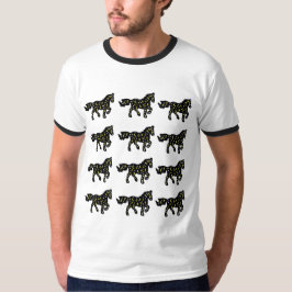 Kosmiskt hästmönster – rymdstjärnor galaxhäst De T Shirt
