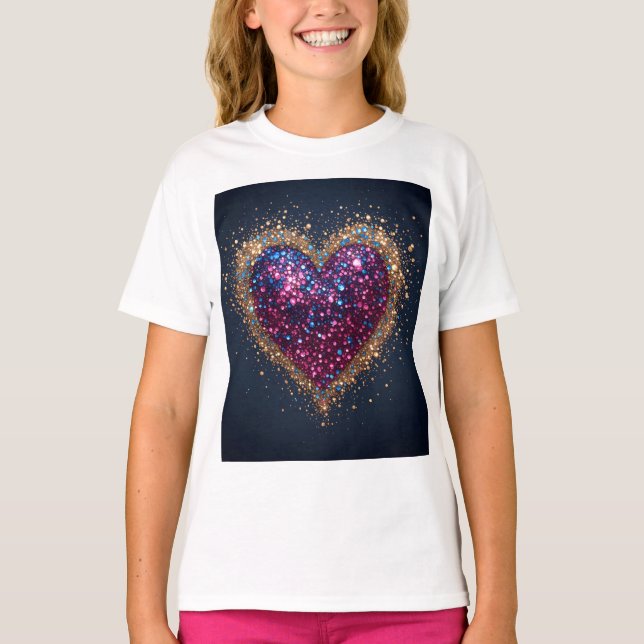 Kosmiskt Heligt Hjärta T Shirt (Framsida)