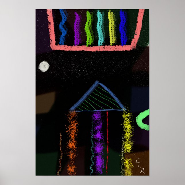 Kosmiskt hushåll poster (Framsidan)
