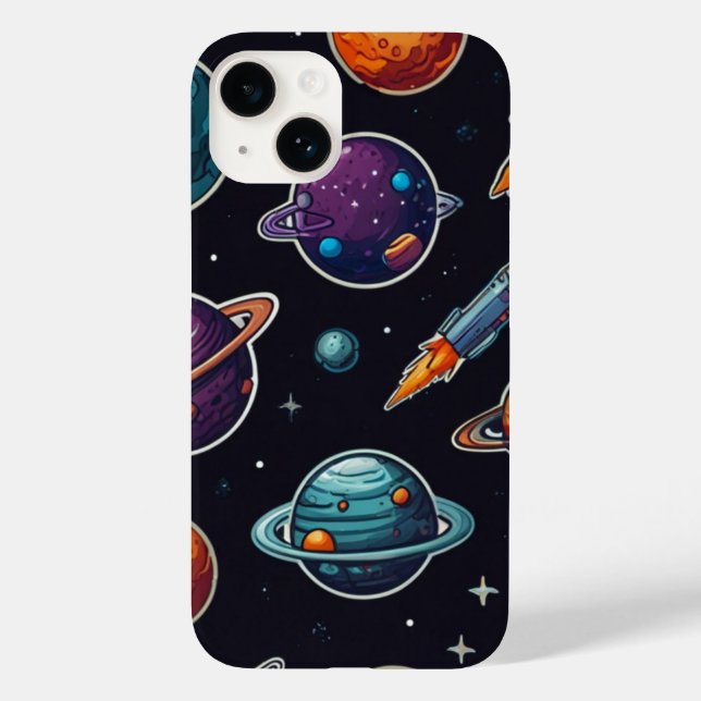 Kosmiskt iphone case: Rymdskyddshölje för Mobila ä (Baksida)
