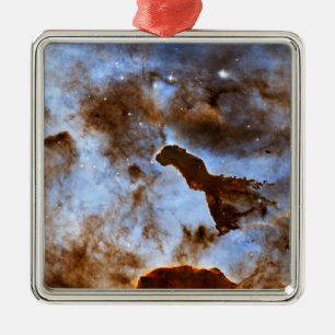 Kosmiskt is julgransprydnad metall