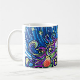 Kosmiskt julgran kaffemugg