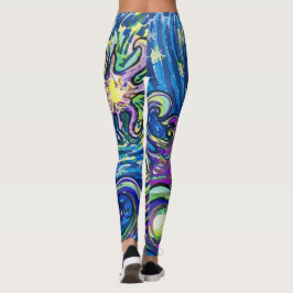 Kosmiskt julgran leggings