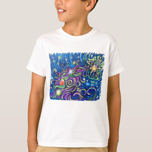 Kosmiskt julgran t shirt (Framsida)