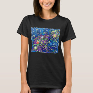 Kosmiskt julgran t shirt