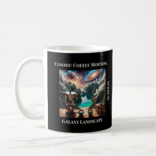 Kosmiskt kaffemorgon – Surrealistiskt galaxlandska Kaffemugg