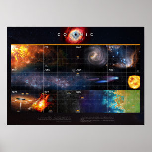 Kosmiskt Kalender — Cosmos Poster