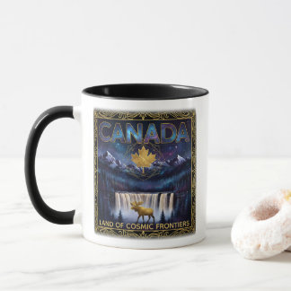 Kosmiskt Kanada Natur Celestial Konst Mugg